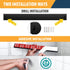 Magnetic Knife Holder for Wall, Enkrio 16 Inch Black Stainless Steel Knife Magnetic Strip No Drilling, Kitchen Magnet Knife Holder Strip Knife Rac...