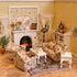 iLAND Miniature Dollhouse Accessories Victorian of Woven Dollhouse Rug 9.4” x 5.7” 9.2" x 1.8" for Dollhouse Furniture on 1/12 Scale and Dolls 3” ...