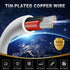 16 Gauge 2 Conductor Electrical Wire, 16.4FT White Stranded Low Voltage 16/2 Cable PVC Case, 16 AWG Tinned Copper 2 Wire Cable Extension Power Cab...