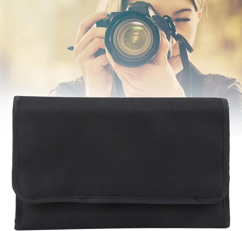 Collapsible Camera Lens Filter Wallet Case 10 Pockets Filter Bag for P Series Filter Pouch...