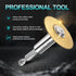 1/4-Inch Hex Shank with 4PCS Rotary Drill Saw Blades(Titanium Coating),HSS Saw Disc Wheel Cutting Blades for Drills Rotary Tools...