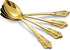 KEAWELL Luxury Dinner Spoon, Set of 4, 18/10 Stainless Steel Tablespoons, Silverware Spoon Set, Mirror Polished, 7.8 Inches (Gold)...