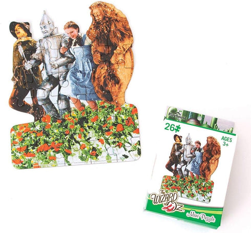 Playhouse Wizard of Oz Poppy Fields 26-Piece Die-Cut Shaped Mini Puzzle for Kids...