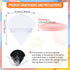 100 Pcs Powder Puff Face Soft Makeup Puff Triangle Powder Puffs for Loose Powder Mineral Powder Body Powder Velour Cosmetic Foundation Wet Dry Spo...