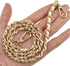 HAHIYO Mini Purse Chain Strap Slim Wide 8mm for LV Length 31.5 inches Extra Thick 4.5mm White Leather Gold Hardware for Shoulder Cross Body Sling ...