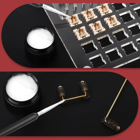 YIMAGUJRX RUNJRX Keyboard Switch Lube Kit JRX 205G0 0.53oz/15g, Switch Opener for MX Cherry Panda Kailh Gateron Switch,Lube Brush for Mechanical K...