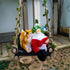 Garden Gnome Outdoor Statue, Resin Gnome Figurine with Squirrel Reading Book Hanging Decor, Resin Farmhouse Animal Hammock for Holiday Patio Yard ...