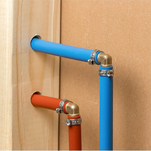 Waterline ½” Pipe Repair Kit | For PEX, Copper and CPVC Pipe | Removal Tool and Deburring Tool Included | Includes 2 Brass Straight Pushfit Coupli...