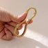 3 pcs Chunky Gold Bracelet Bangle Adjustable Wide Wristband Bracelets Set 18K Gold Plated Stretch Bangles for Women Men Trendy...