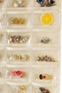 GAMERIEND Hanging Jewelry Organizer, Double Sided 80 Pocket Chain Storage Bag - Modern Beige...