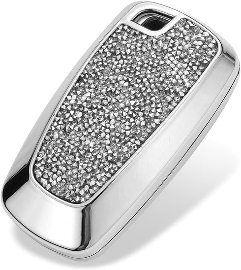 Royalfox(TM) 3 4 5 Buttons 3D Bling keyless Entry Remote Smart Key Fob case Cover for 2017 2018 2019 2020 2021 2022 Ford Mustang Explorer Edge Fus...