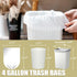Small Trash Bags 4 Gallon - 100 Count 4 Gallon Trash Bag, Small Garbage Bags for Office Bedroom Bathroom Trash Bags, White 4 Gal Small Trash Can L...