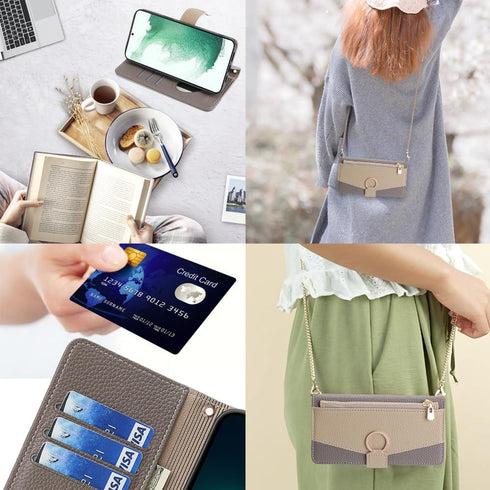 Asuwish Phone Case for Samsung Galaxy S22 Plus S22+ 5G Wallet Cover with Screen Protector and Mirror Flip Cover Ring Credit Card Holder Crossbody ...