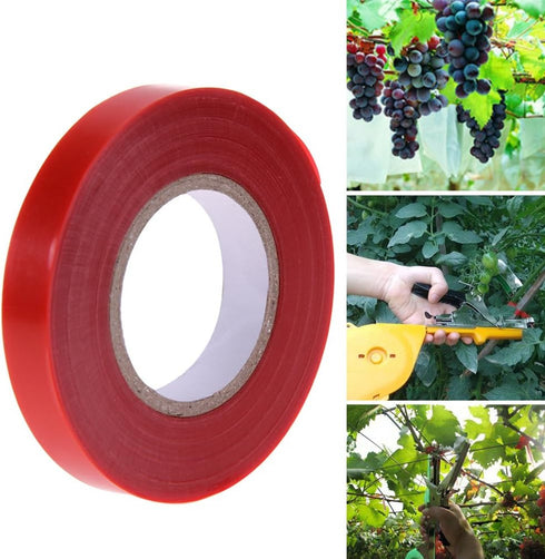 Stretch Tie Tape Roll, Garden Tie Tape, Thick Sturdy Plant Ribbon Garden Vinyl Stake Gardening Tools for Indoor Outdoor Patio Plant Use...