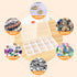 2PACK Nail Organizers and Storage, 15 Grid Mini Clear Bead Organizers Plastic Storage Box Craft Containers for Nail Jewelry Rhinestones DIY Supply...