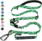 Hotsky Heavy Duty Dog Leash,Tactical Bungee Dog Leash with Car Seat Belt and Double Handle for Medium Large Dogs, 4-6ft Adjustable Shock Absorbing...