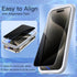 JETech Privacy Screen Protector for iPhone 15 Pro Max 6.7-Inch, Anti-Spy Tempered Glass Film with Easy Installation Tool, 2-Pack......