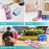 Pill Organizer with Medicine Labels Travel Daily Pill Container Mini Medication Organizer Storage Pill Organizer Travel Essentials Pill Case 7 Day...