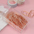 Jumbo Rose Gold Paper Clips Decorative Heart 1.5" Paperclips with Clips Holder for Home, School and Office Supplies 30 Pcs (Heart, Rose Gold)...