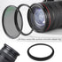 49mm to 52mm Camera Filter Ring Camera Filter Adapter Ring Camera Lens Aluminum Alloy Ring Camera Filter Aperture Conversion Ring Camera Filter Ac...