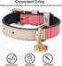 Scotch&Co Leather Pet Collars – Fiber Leather Pet Neckband with Elegant Chic Waxed Cotton Stitched Edges | Adjustable Brass Buckle | Suitable for ...