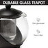 Primula Half Moon Teapot with Removable Infuser, Glass Tea Maker with Reusable Fine Mesh Stainless Steel Filter, Dishwasher Safe, 40-Ounce, Black...