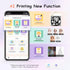 Sticker Printer- Mini Printer T02 Pro Portable Thermal Printer Sticker Maker Inkless Pocket Printer Bluetooth Photo Printer for Learning Assistanc...