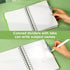 CAGIE Spiral Notebook College Ruled - 5 Subject Spiral Notebook with Tabs Dividers, 300 Pages A5 Small Spiral Notebook 5x7, Hardcover 5 Subject Co...