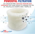LifeSupplyUSA Humidifier Filter Replacement Wick Filter C Compatible with Honeywell Duracraft HC-888 Series HCM-890 HCM-890C HCM-890B...