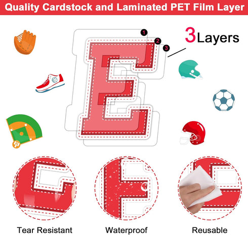 Sports Cutouts Sport Balls Paper Classroom Bulletin Board Decorations Sports Themed Birthday Party Supplies for Toddler Kids Students Classroom...