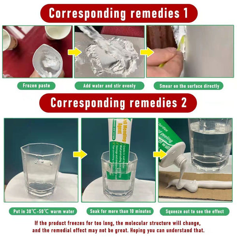 3 Pcs Wall Mending Agent Wall Repair Cream,Safe Mend Wall Repair Kit, Drywall Repair Kit with 3 Scraper,Quick Easy Solution to Fill The Holes and ...