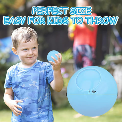 12 Pack Reusable Water Balloons for Kids Adults, Coloful Quick Fill Water Balls Self Sealing Bombs Splash Ball, Summer Outdoor Water Fight Toy, Ba...