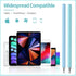 Stylus Pens for Touch Screens(2 Pcs), High Sensitivity Rotatable Stylus Pen for iPad with Hidden Disc Tip for Apple iPad/iPhone/Android/Tablets an...