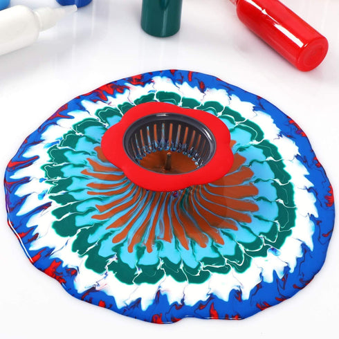 Acrylic Pouring Strainers,12 Pcs Acrylic Paint Pouring Strainers Plastic Flower Strainers Silicone Pouring Drain Basket for DIY Pouring Acrylic Pa...