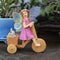 Miniature Fairy Garden Accessories, Small Fairy (Angel) and Rabbit Figurines on The Bicycle for Flower Pot, Home Decor, Birthday Cake Topper, Car ...