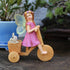 Miniature Fairy Garden Accessories, Small Fairy (Angel) and Rabbit Figurines on The Bicycle for Flower Pot, Home Decor, Birthday Cake Topper, Car ...