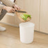 JiatuA Small Trash Can Plastic Wastebasket 1.5 Gallon Round Garbage Container Bin for Bathroom, Kitchen, Home Office, Dorm, Kids Room, White...