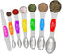 Magnetic Measuring Spoons Set - Wildone Stainless Steel Double Sided Measuring Spoons Set of 7, for Dry and Liquid Ingredients, including 6 Heavy ...