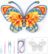 Uniquilling Quilling Paper Quilling Kit for Adults Beginner, 8 * 10-inch Blue Butterfly, Exquisite DIY Paper Filigree Painting Kits Quilling Tools...