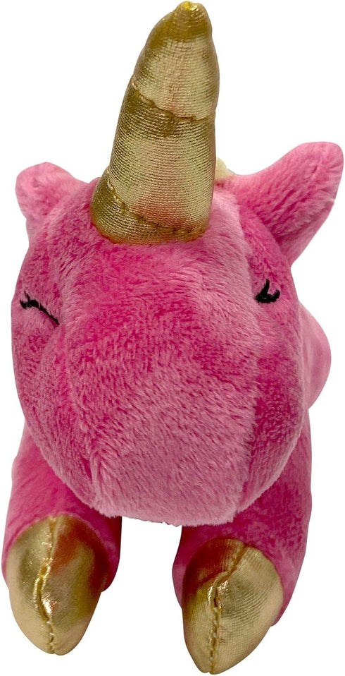 FOUFIT 85601 Unicorn Plush Toy for Dogs, Pink, 6"...