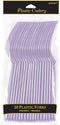 Elegant Lavender Plastic Fork (Pack Of 20) - Eco-Friendly, Durable & Eye-catching, Perfect For Parties & Events...