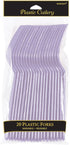 Elegant Lavender Plastic Fork (Pack Of 20) - Eco-Friendly, Durable & Eye-catching, Perfect For Parties & Events...