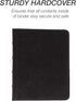 Samsill Vintage Hardback Mini 3 Ring Black Leather Binder, Professional Binder Organizer, Planner Binder, 1 Inch 3 Ring Binder, Mini Binders 5.5 x...