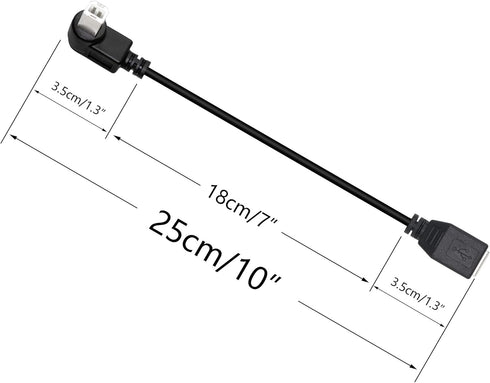 SinLoon USB 2.0 Type-B Printer Cable, 2-Pack USB B Female to Left Angle & Right Angle B Male Printer Extension Cable, for Scanner, Mobile HDD and ...
