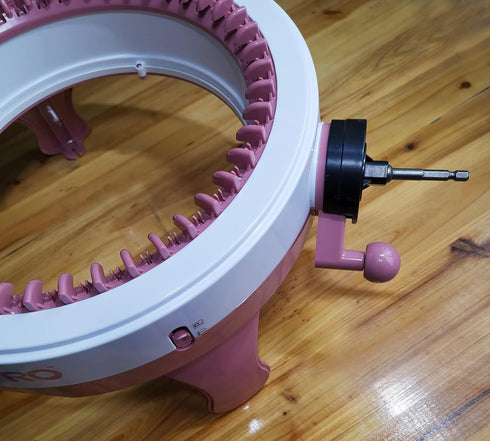 Power Adapter Compatible With Sentro Knitting Machine,Crank Handle Adapter For Knitting,Adapter With Hex Steel Bit Compatible With Sentro 48/40/22...