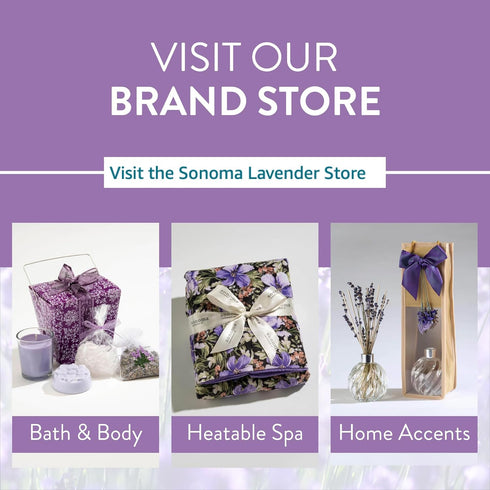 Sonoma Lavender Dried Lavender Sachets by The Yard for Drawers and Closets, Natural Air Freshener for Home, Car, Bag, Room, and Closet...