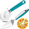 Webake Pizza Cutter Wheel Pie Serve Set, Large Pizza Slicer Stainless Steel Pie Cake Cutter with Non-slip Green Handle, Ideal for Cake Pizza Pies ...
