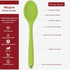 2 Pcs Silicone Spoons for Cooking Heat Resistant, Hygienic Design Cooking Utensi Mixing Spoons for Kitchen Cooking Baking Stirring Mixing Tools (G...
