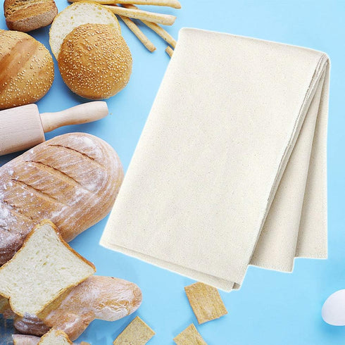 Panxxsen Professional Bakers Couche Extra Large 35 x 26 Inch,Heavy Duty Linen Pastry Proofing Cloth for Bread Dough Baking,Thick Baking Bread Clot...
