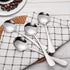 Soup Spoons, 12-Pack Stainless Steel Spoons Silverware Round Cereal Spoon Dinner Spoons Tablespoons Set for Bouillon Dessert Ice Cream Kitchen Coo...